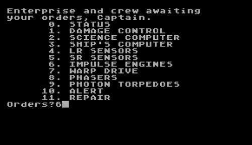 Star Trek 3.5 Atari Screenshot
