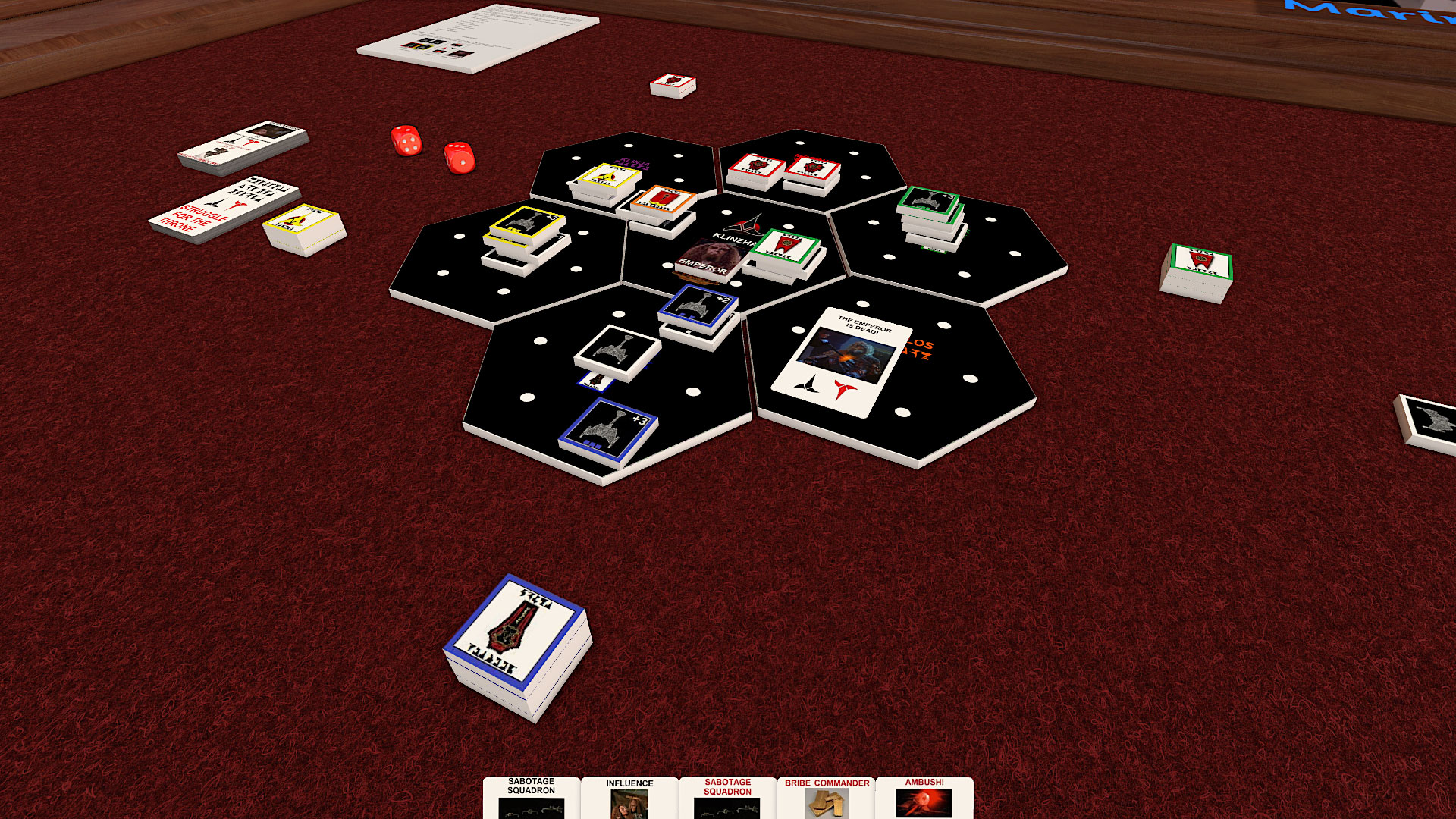 Star Trek III: Struggle for the Throne Board Game