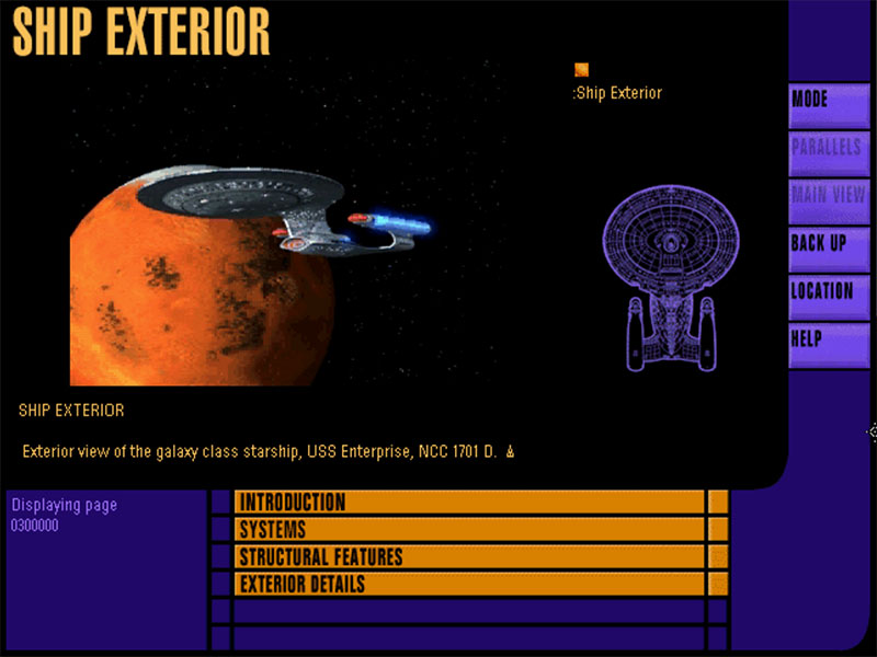 Star Trek: The Next Generation Interactive Technical Manual Screenshot