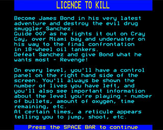 007: Licence to Kill (BBC Micro)