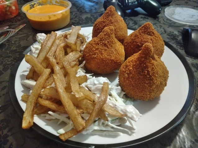 Brazilian Coxinhas and Salpicao Salad